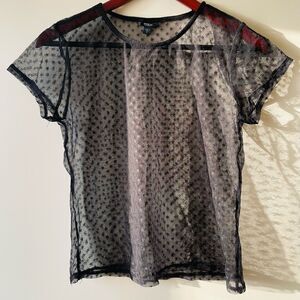 Guess sheer star shirt size small